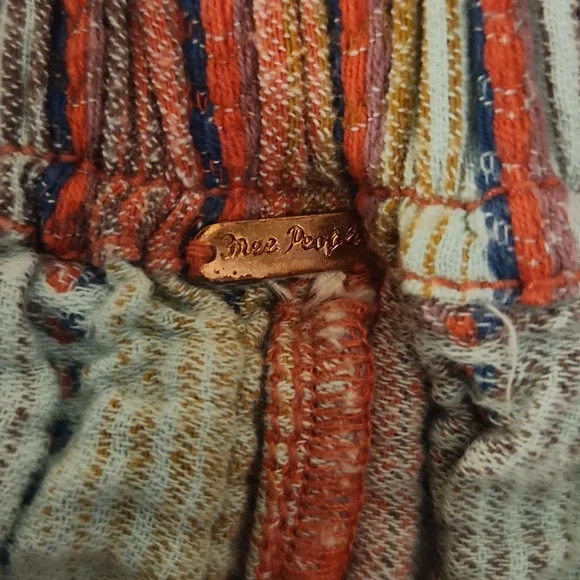 Free People Textured Striped Wide Leg Pants M/L (Tag Removed) - Picture 5 of 6